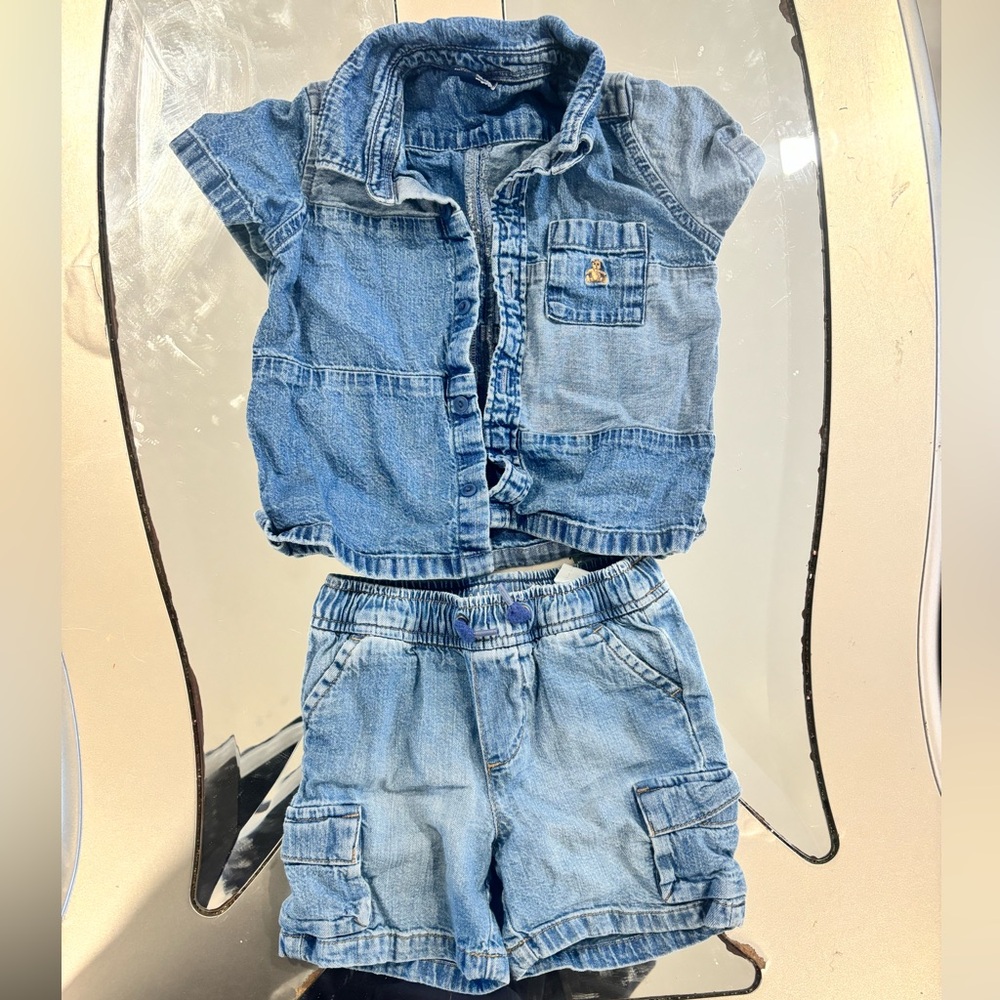 Baby Gap denim matching set